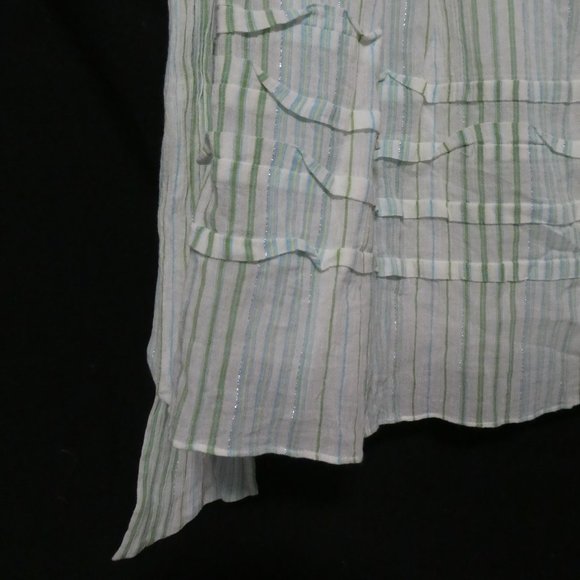 JESIRE size 36, 160/68A, striped lined skirt, side zip and tie - Picture 14 of 16